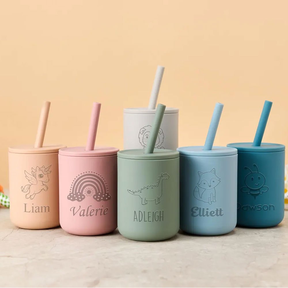 Custom Name Silicone Kids Stra - Baby Food Jars With Lids review and price