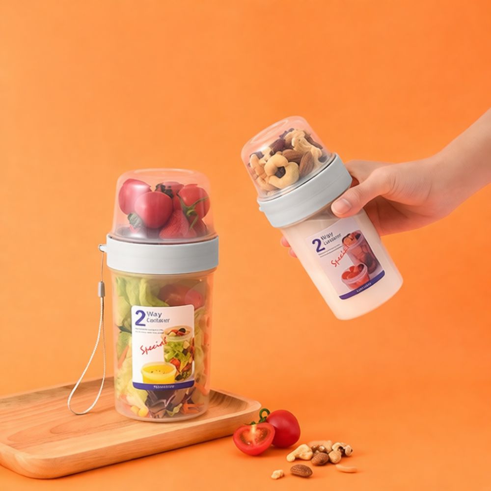 Portable Double Layer Storage  - Baby Food Jars With Lids review and price